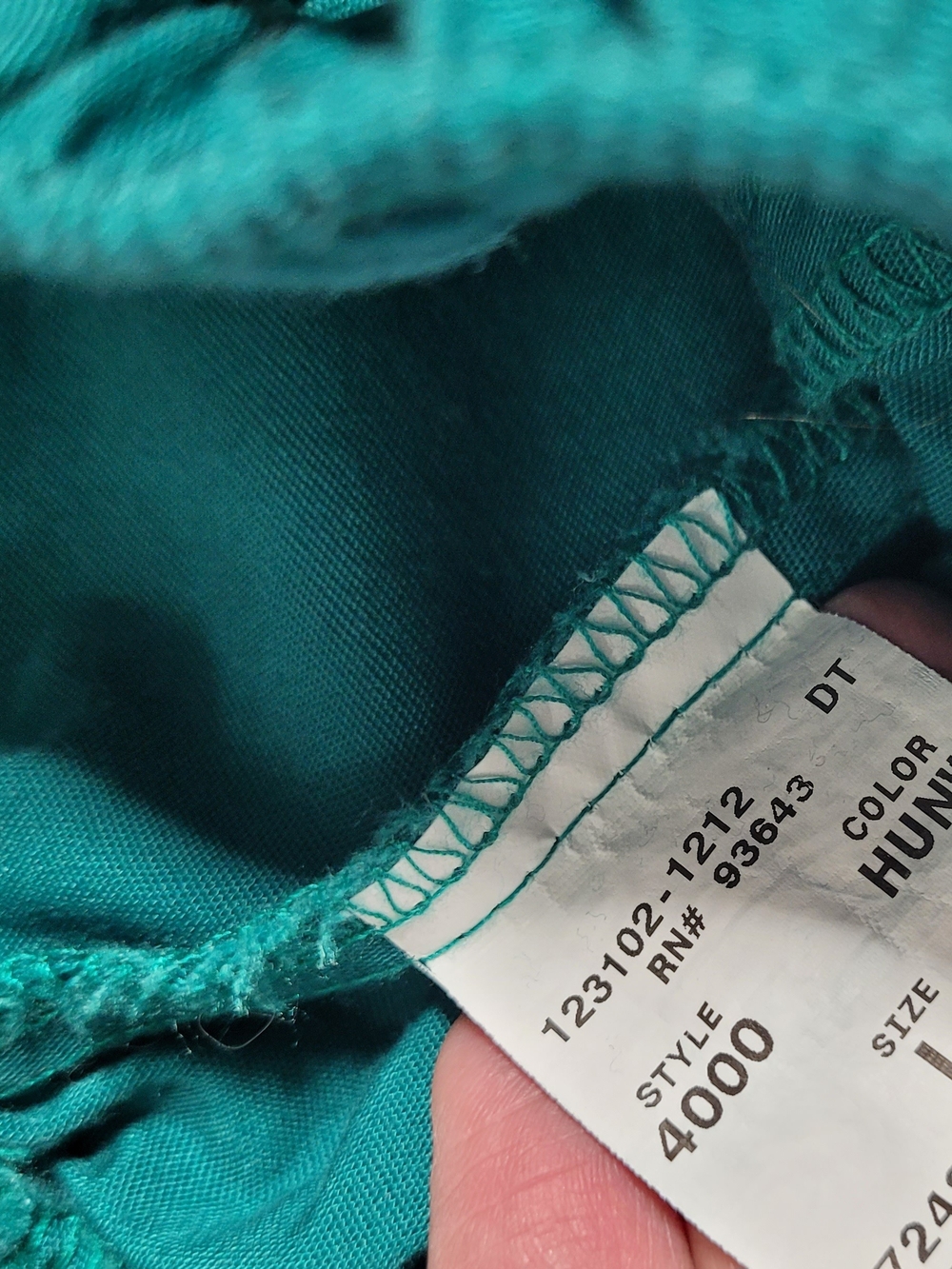 Cherokee Men's Teal Green Scrub Top and Pants Set - Picture 6 of 8